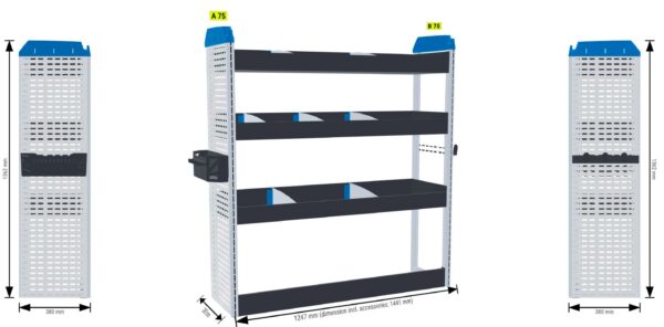 Infra/rakennus hylly Oik1 - kokoluokka L2 iso
