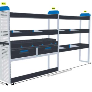 Infra/rakennus hylly Vas1 - kokoluokka L3 iso