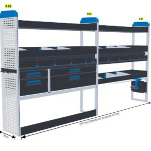 Infra/rakennus hylly Vas2 - kokoluokka L3 iso