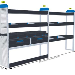 Infra/rakennus hylly Vas4 - kokoluokka L3 iso