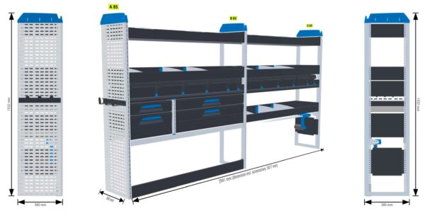 Infra/rakennus hylly Vas5 - kokoluokka L3 iso - Image 2