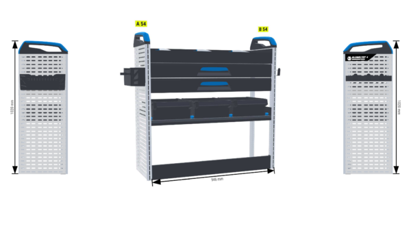 Lukitus/turvallisuus hylly Oik1 - Transit L2