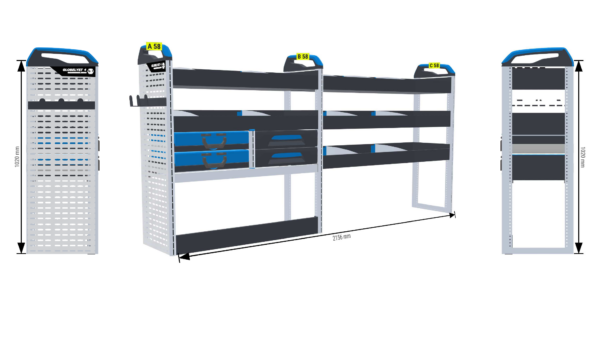 Lukitus/turvallisuus hylly Vas1 - Transit L2
