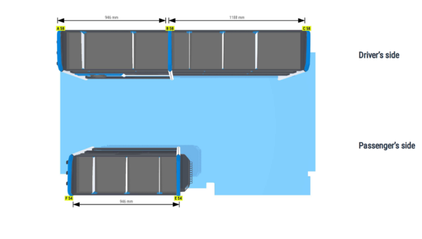Lukitus/turvallisuus hylly Vas1+Oik1 - Transit L2 - Image 2