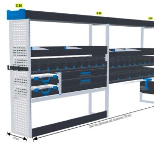 Sähkö/kiinteistöhuolto hylly Vas2+Oik1 - Transit L3