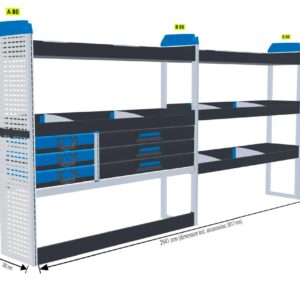 Lukitus/turvallisuus hylly Vas1 - Transit L3
