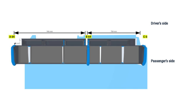 Infra/rakennus hylly Vas2 - kokoluokka A1 - keskikoko - Image 3