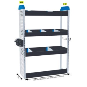 Infra- ja rakennus hylly oikealle - L2 MASTER, MOVANO, INTERSTAR