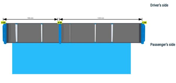 Infra- ja rakennus hylly Vas2 - L2 MASTER, MOVANO, INTERSTAR - Image 2
