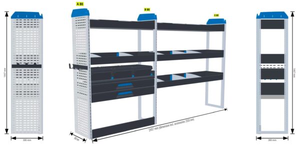 Infra- ja rakennus hylly yhdistetty1 - L2 MASTER, MOVANO, INTERSTAR - Image 2