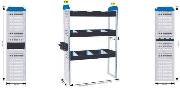 Infra- ja rakennus hylly yhdistetty2 - L2 MASTER, MOVANO, INTERSTAR