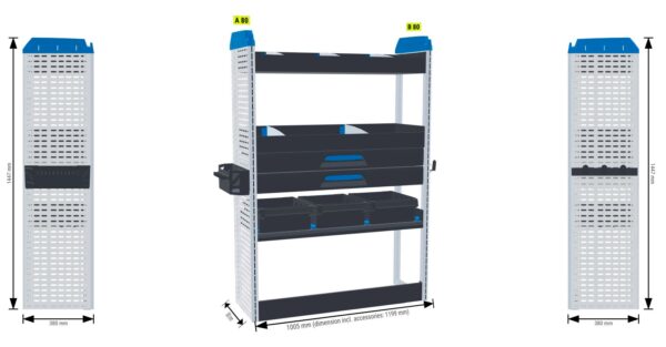 Lukitus- ja turvallisuus hylly oikealle - L2 MASTER, MOVANO, INTERSTAR