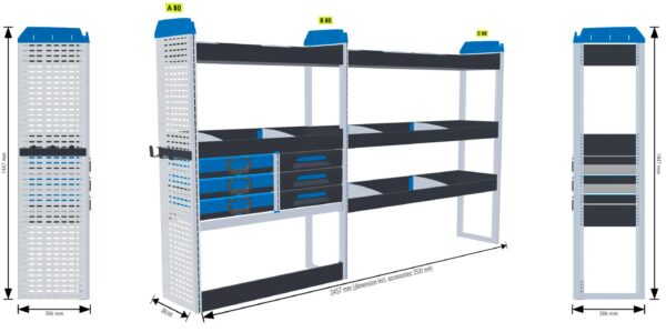 Lukitus- ja turvallisuus hylly yhdistetty1 - L2 MASTER, MOVANO, INTERSTAR - Image 2
