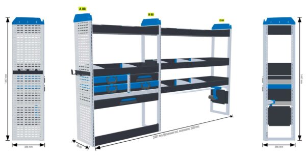 Lukitus- ja turvallisuus hylly yhdistetty2 - L2 MASTER, MOVANO, INTERSTAR - Image 2