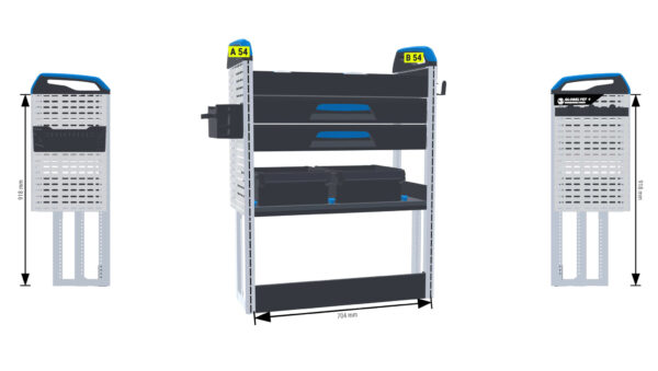 Lukitus/turvallisuus hylly Oik1  - Proace Compact