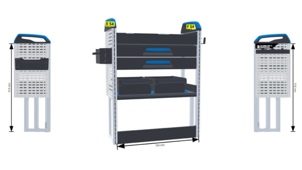 Lukitus/turvallisuus hylly Vas1+Oik1  - Proace Compact - Image 4
