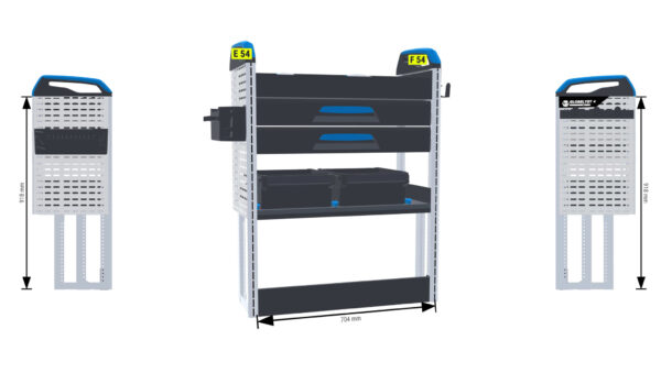Lukitus/turvallisuus hylly Vas2+Oik1  - Proace Compact - Image 3
