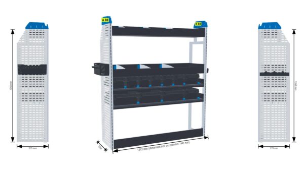 Sähkö/kiinteistöhuolto hylly Oik1 - kokoluokka iso L3/A2