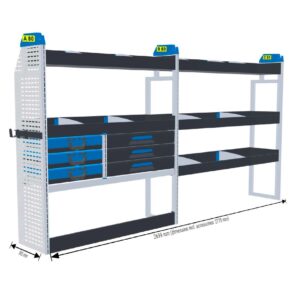Lukitus/turvallisuus hylly Vas1 - kokoluokka iso L3/A2